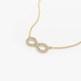 14K Gold Diamond Infinity Necklace  Ferkos Fine Jewelry