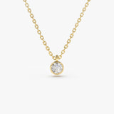 14K 0.20-0.50 ctw Diamond Solitaire on a Bail 14K Gold Ferkos Fine Jewelry