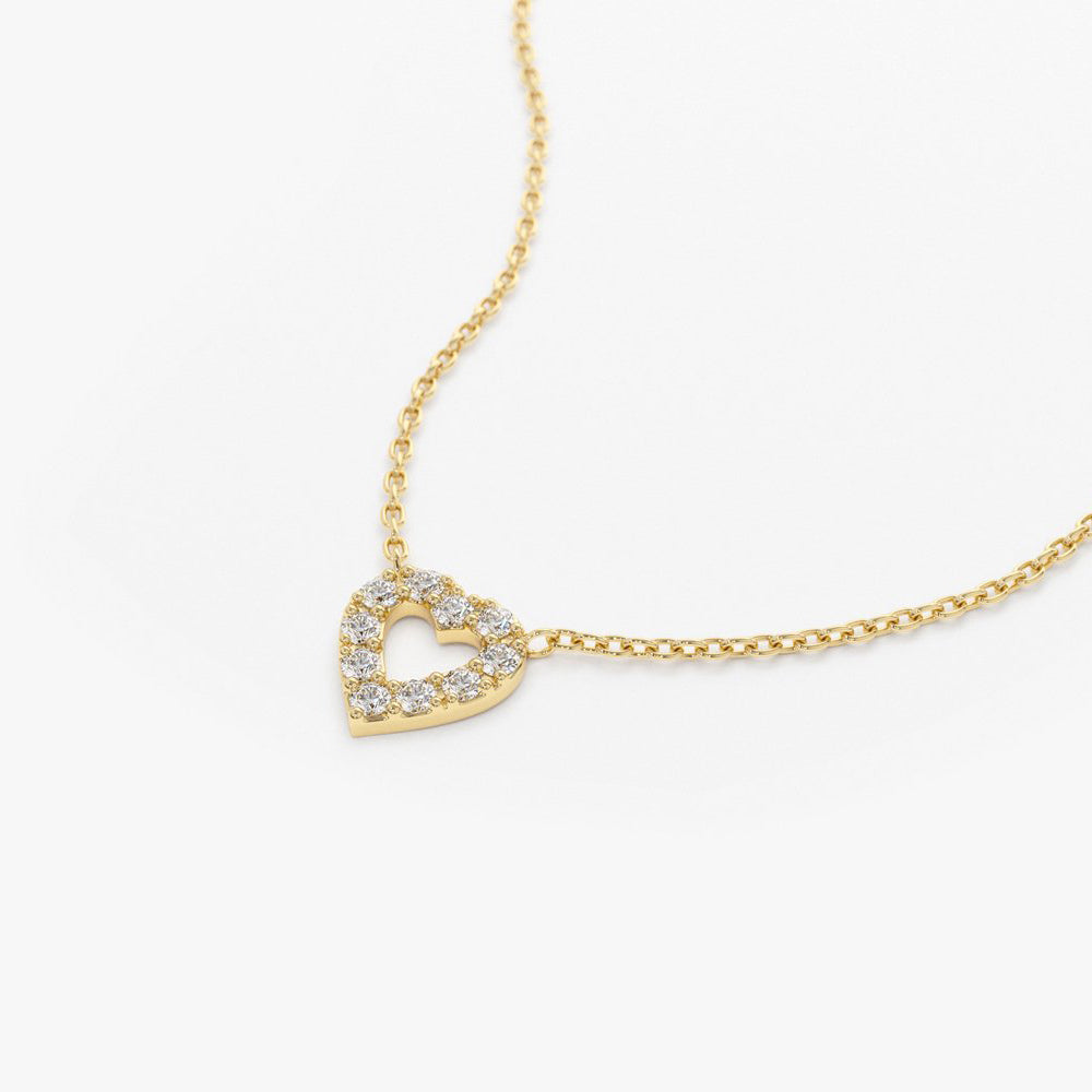 Big Heart of Gold Necklace — Erika Laureano Design Hearts Collection