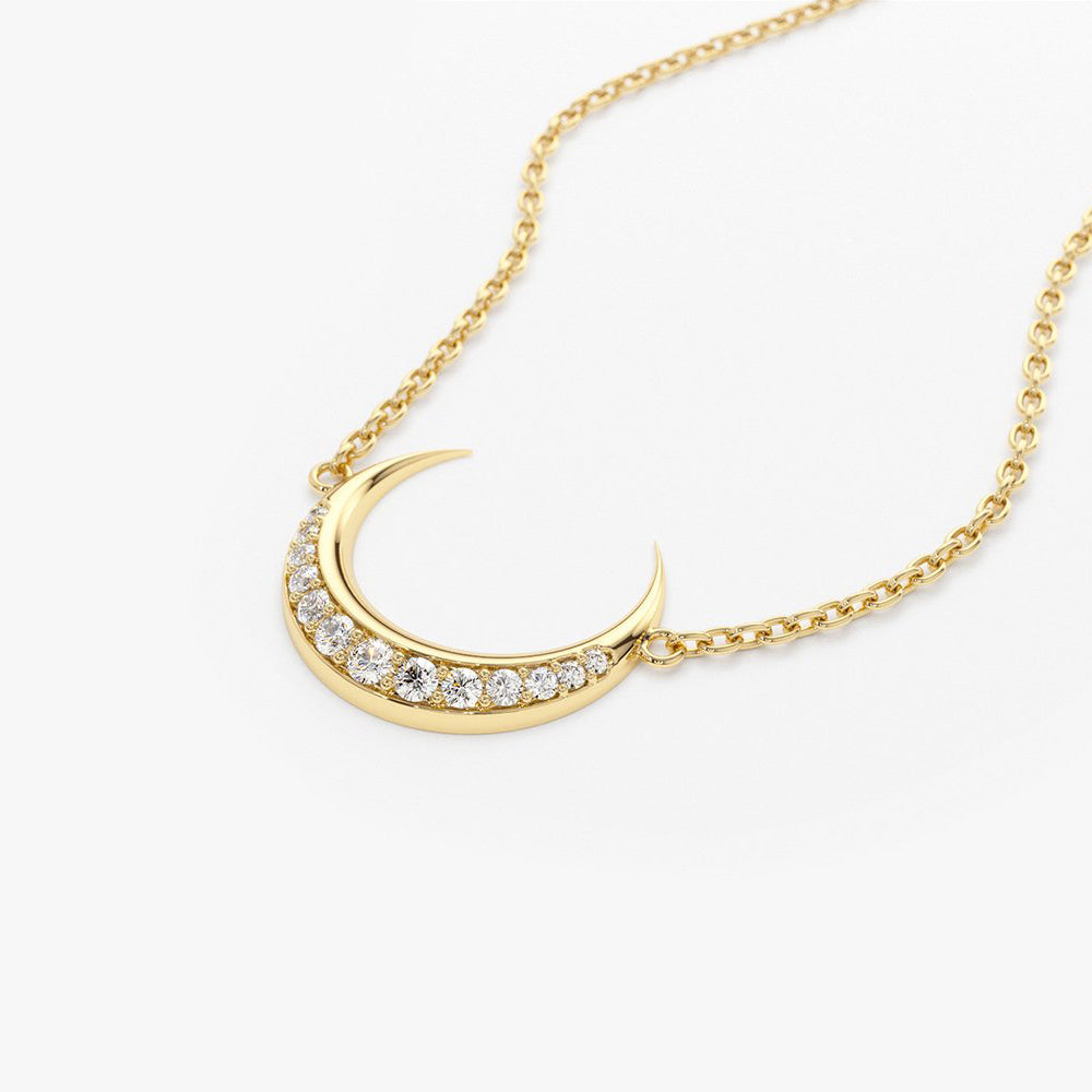 Diamond crescent pendant Clearance