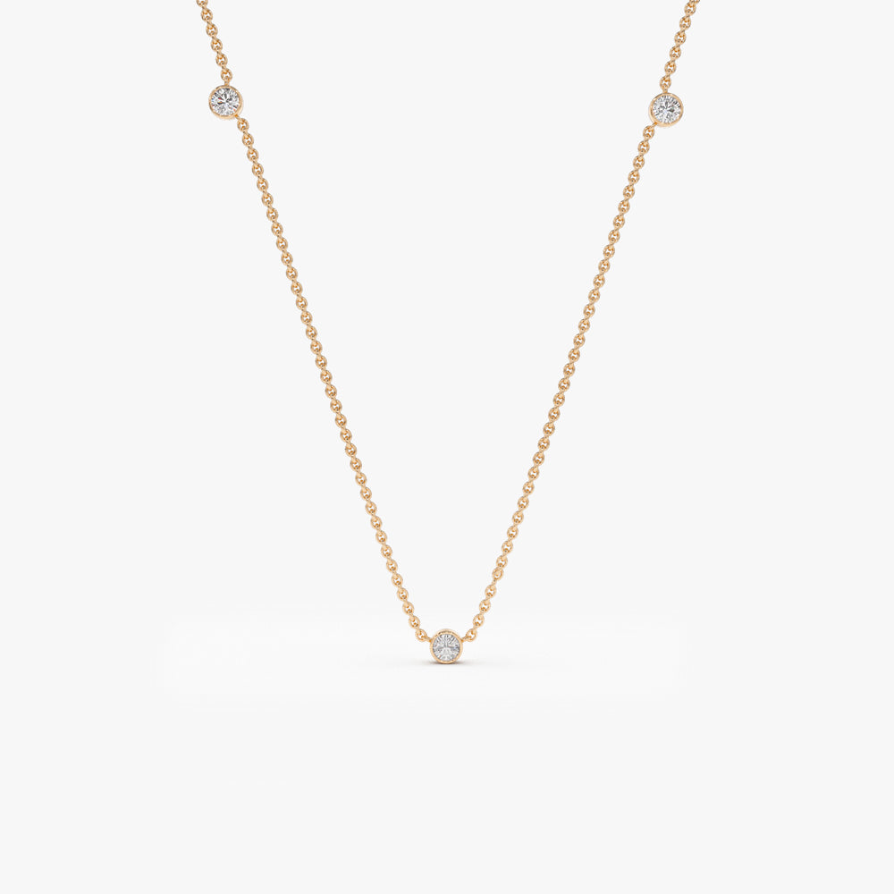 Diamond By The Yard Necklace (Medium) | Light Weight Jewellery Online