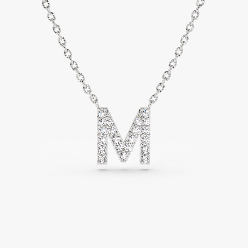 White gold diamond initial Clearance