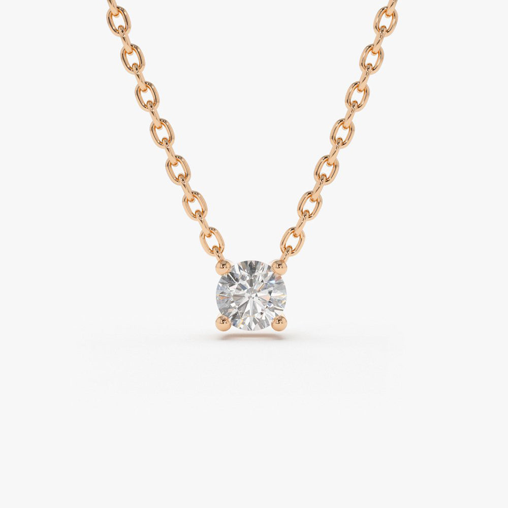 Diamond prong necklace Clearance