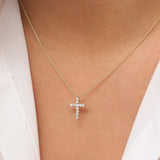 14k Diamond Cross Necklace  Ferkos Fine Jewelry