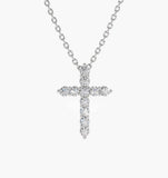 14k Diamond Cross Necklace 14K White Gold Ferkos Fine Jewelry