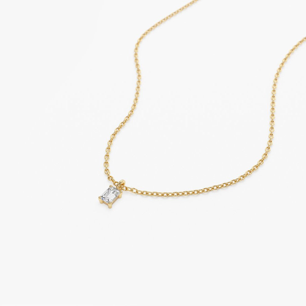 14k Emerald Cut Diamond Solitaire  Ferkos Fine Jewelry