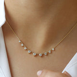 14k 1.05 ctw Solitaire Diamond Graduating Necklace  Ferkos Fine Jewelry