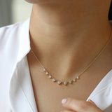 14k 1.05 ctw Solitaire Diamond Graduating Necklace  Ferkos Fine Jewelry
