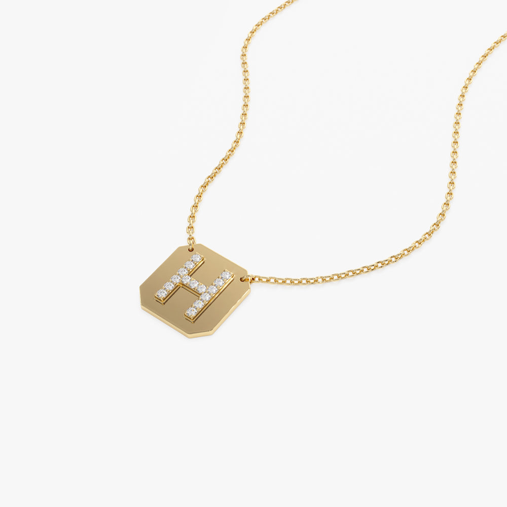 14K Gold Initial Necklace – FERKOS FJ