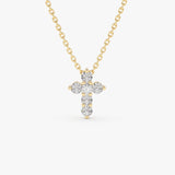 14k Large Diamond Cross 14K Gold Ferkos Fine Jewelry