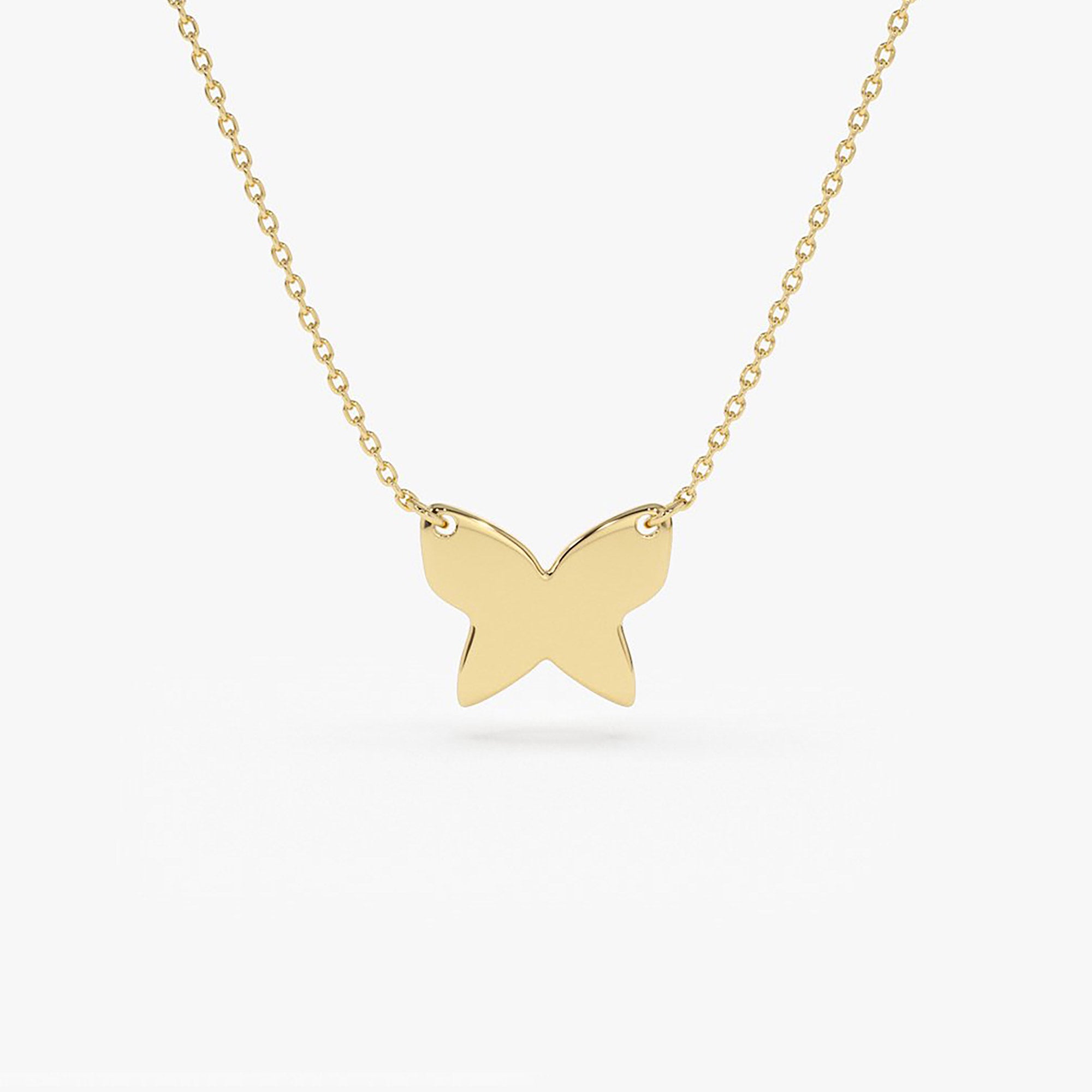 14k Butterfly Necklace  Ferkos Fine Jewelry
