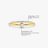 14K Gold Round Solitaire Diamond Ring  Ferkos Fine Jewelry