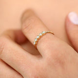 14K Gold Bezel Set Diamond Wedding Band  Ferkos Fine Jewelry