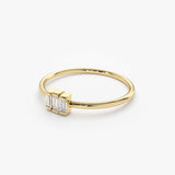 14K Gold Baguette Trio Diamond Ring  Ferkos Fine Jewelry