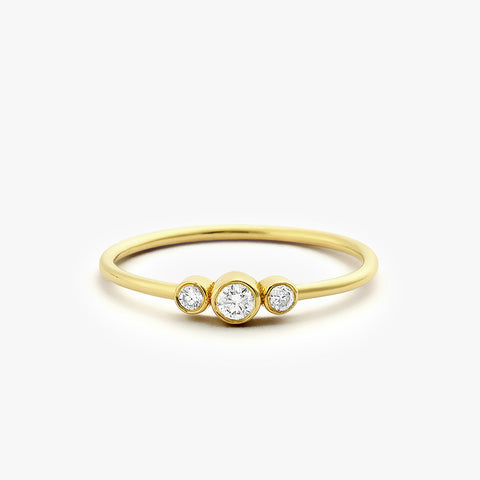 Three Stone Engagement Ring