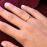 14K Mini Oval Ruby Ring with Diamonds  Ferkos Fine Jewelry