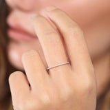 Platinum Micro Pave Diamond Eternity Ring  Ferkos Fine Jewelry