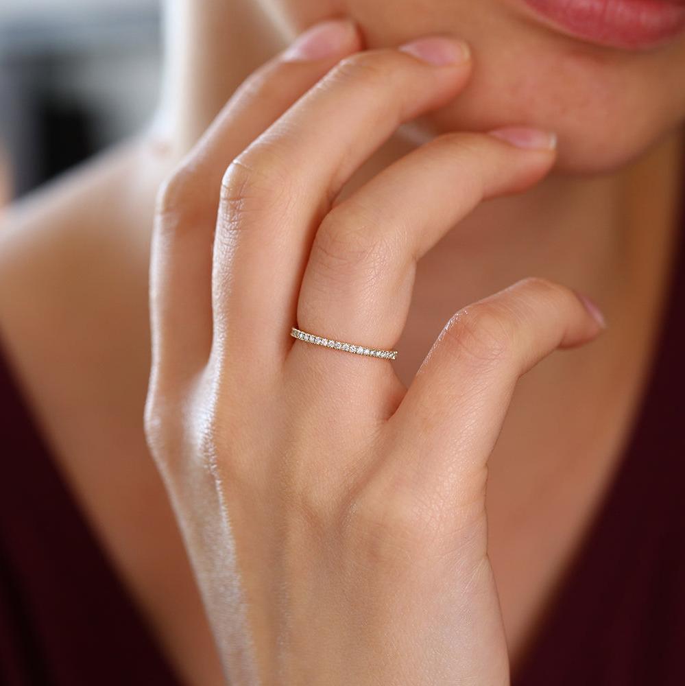 1.5 mm diamond eternity band Clearance