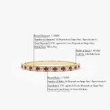 14K Ruby and Diamond Alternating Eternity Ring  Ferkos Fine Jewelry
