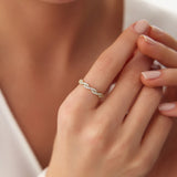 14K Gold Infinity Diamond Eternity Wedding Band  Ferkos Fine Jewelry