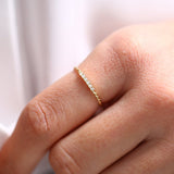 14K Gold Twisted Diamond Wedding Band  Ferkos Fine Jewelry