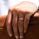 14K Gold Bezel Setting Round Brilliant Cut Diamond Eternity Ring  Ferkos Fine Jewelry