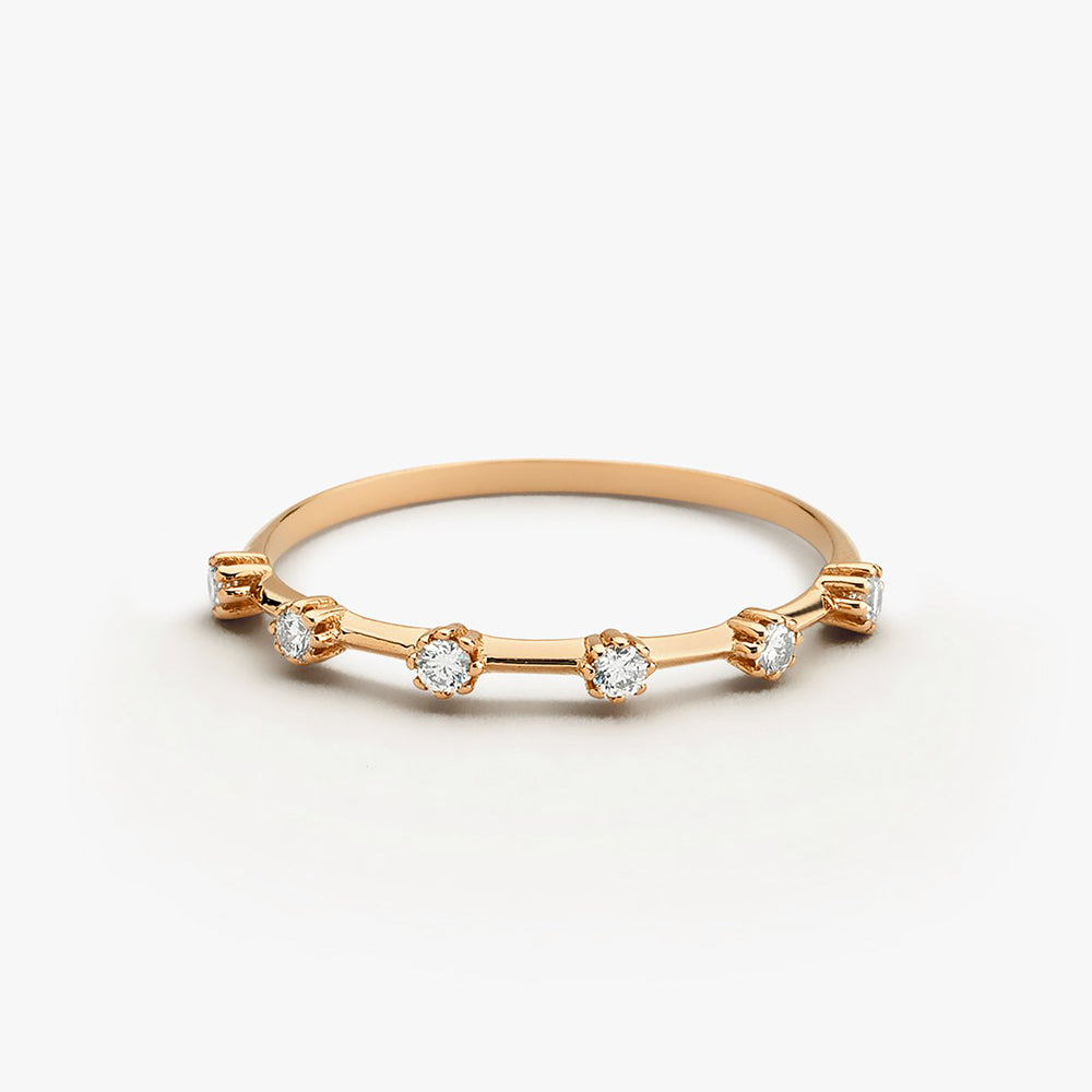 14k Gold Diamond Stacking Ring – Ferkos Fine Jewelry