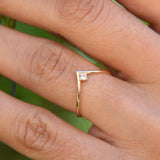 14K Gold Chevron Diamond Ring  Ferkos Fine Jewelry