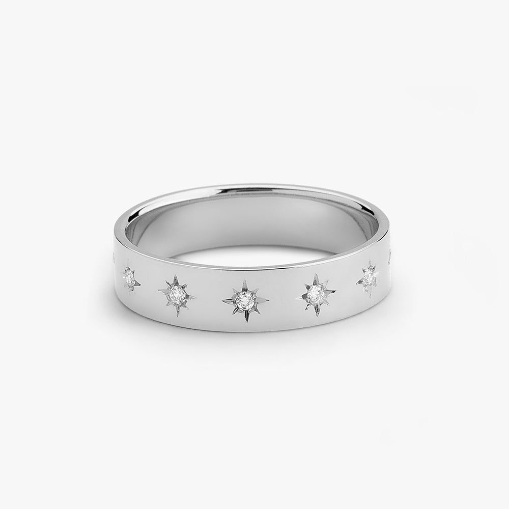 14K Gold Starburst Band Ferkos Fine Jewelry