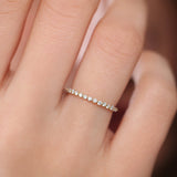 14K Round Diamond Shared Prong Wedding Ring  Ferkos Fine Jewelry