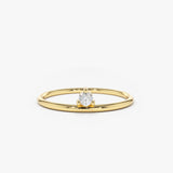 14K Gold Single Floating Diamond Ring 14K Gold Ferkos Fine Jewelry