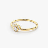 14K Gold Half Halo Diamond Ring  Ferkos Fine Jewelry