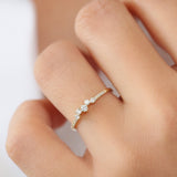 14k Bridal Diamond Cluster Ring  Ferkos Fine Jewelry