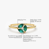 14K Marquise Emerald Cluster Ring  Ferkos Fine Jewelry