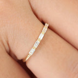 14K Gold Baguette Diamond Wedding Ring  Ferkos Fine Jewelry