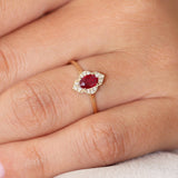 14k Victorian Genuine Ruby Ring  Ferkos Fine Jewelry