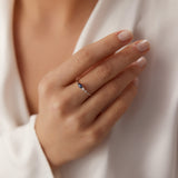 14k Gold Pear Shape Natural Sapphire with Pear Shape Diamond Ring  Ferkos Fine Jewelry