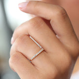 14K Gold 3 Prong Diamond Wedding Ring  Ferkos Fine Jewelry