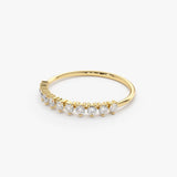 14K Gold 3 Prong Diamond Wedding Ring  Ferkos Fine Jewelry