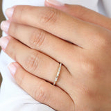 14K Gold 3 Baguette Matching Diamond Ring  Ferkos Fine Jewelry