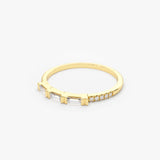14K Gold 3 Baguette Matching Diamond Ring  Ferkos Fine Jewelry