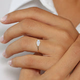 14K Gold Step Cut Baguette Diamond Ring  Ferkos Fine Jewelry