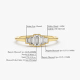 14K Gold Step Cut Baguette Diamond Ring  Ferkos Fine Jewelry