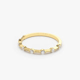 14K Gold Petite Diamond Wedding Ring  Ferkos Fine Jewelry