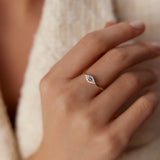 14K Gold Diamond and Sapphire Evil Eye Ring  Ferkos Fine Jewelry