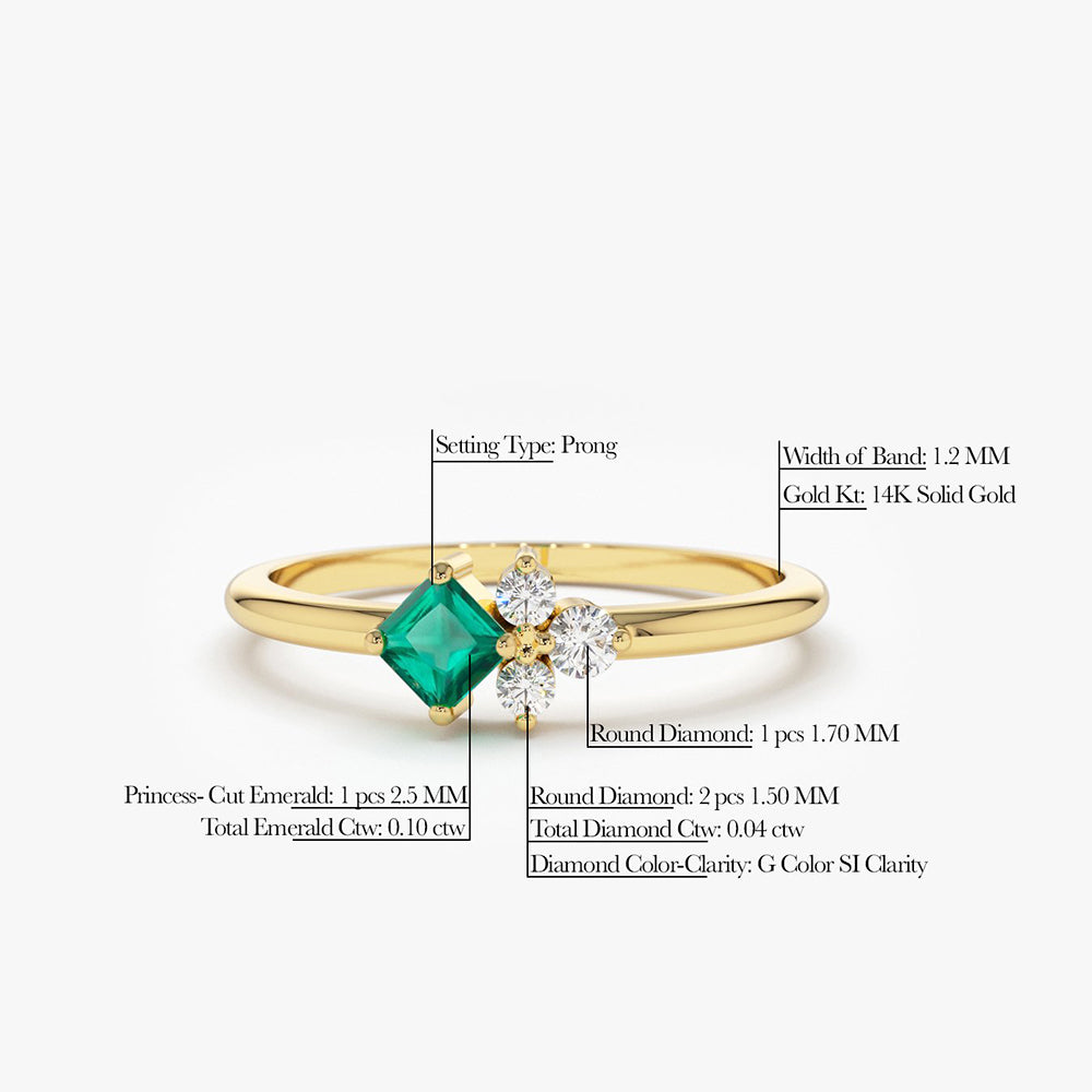 Divya Shakti 7.25-7.50 Carat Emerald Panna Gemstone Panchdhatu Ring For Men  & Women - Walmart.com