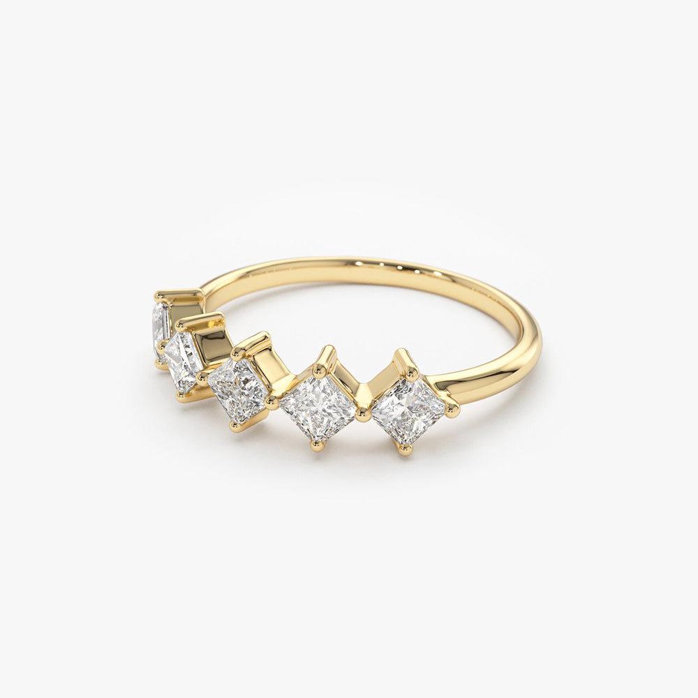 Five Stone Diamond With Diamond Halo Band Ring – Bailey's Fine Jewelry
