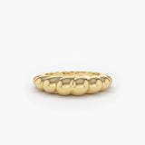 14k Chunky Twisted Dome Ring 14K Gold Ferkos Fine Jewelry