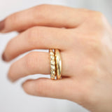 14k Chunky Twisted Dome Ring  Ferkos Fine Jewelry