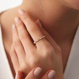 14K Gold Unique Diamond Anniversary Ring  Ferkos Fine Jewelry